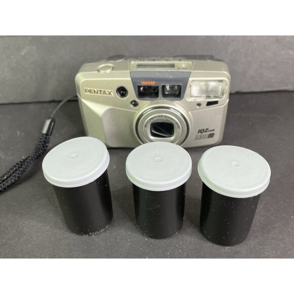 Pentax IQZoom 130M 35mm Point & Shoot Film Camera Strap + 3 Kodak Film Exp 2009 - Picture 7 of 8